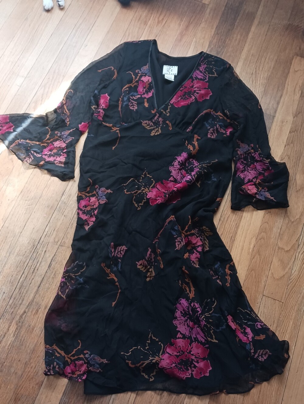 Ice Silk Dress Floral